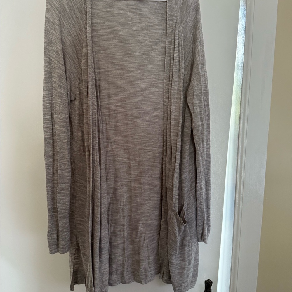 Mossimo Supply Co Gray Longline Cardigan Sweater